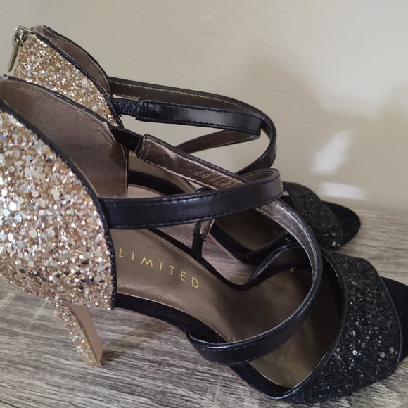 The Limited Gold Glitter Heels - Picture 3 of 8
